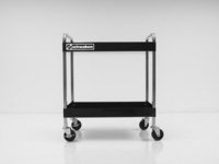 Schwaben Professional Quality Deluxe Two Shelf Service Cart