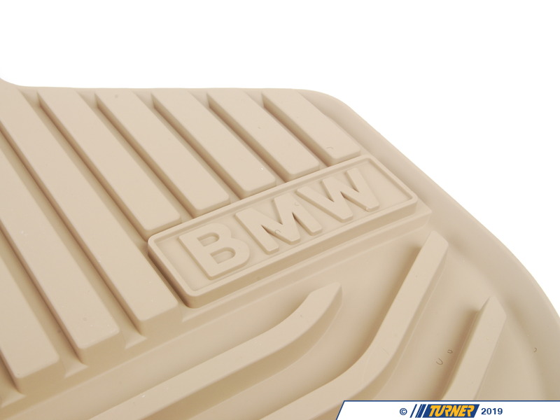 51472346787 Genuine BMW All Weather Rubber Floor Mats Beige F10 Turner Motorsport