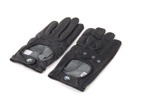 T#338524 - TMS338524 - Genuine BMW Mens Driving Gloves with Roundel Logo - Genuine leather gloves are unlined and perforated at the knuckles for flexibility. Import. - Genuine BMW - BMW