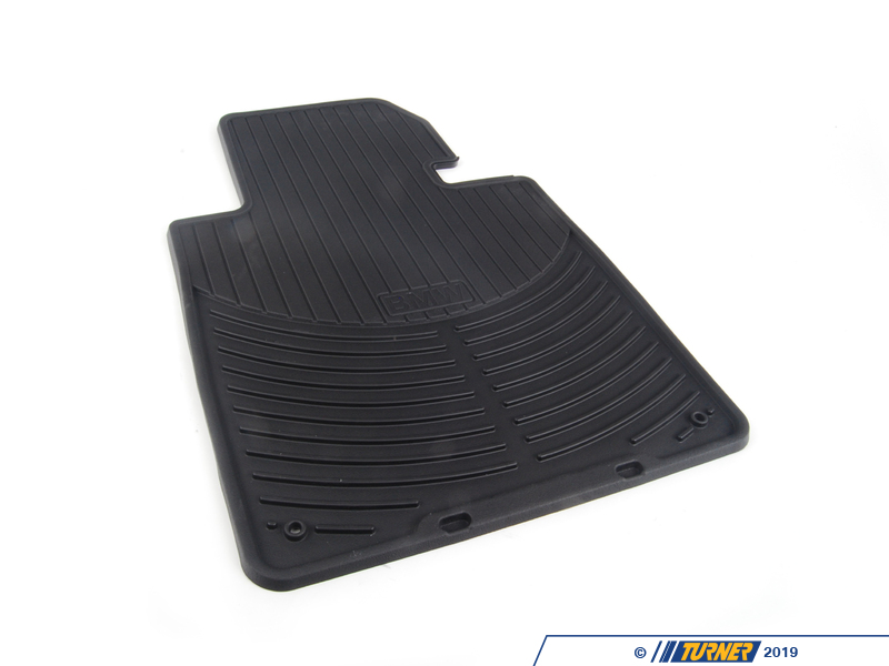 82550151192KT Genuine BMW All Weather Rubber Floor Mat Set Black