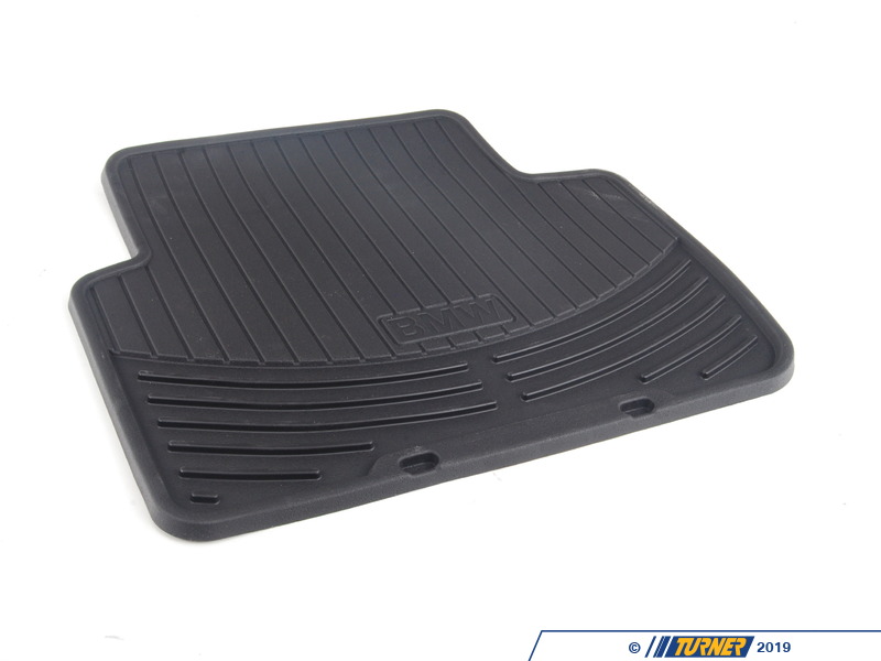 82550151192KT Genuine BMW All Weather Rubber Floor Mat Set Black