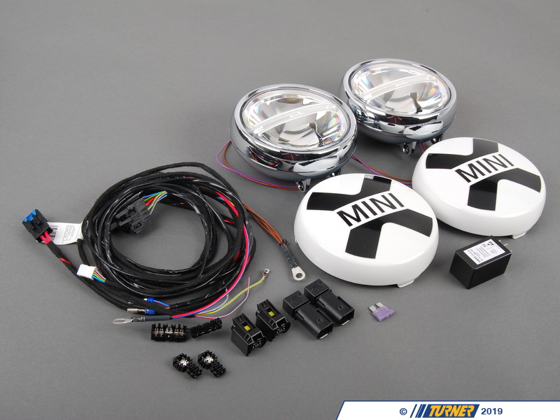 63122288981 Genuine MINI LED Driving Lights Retrofit Kit Chrome Turner Motorsport