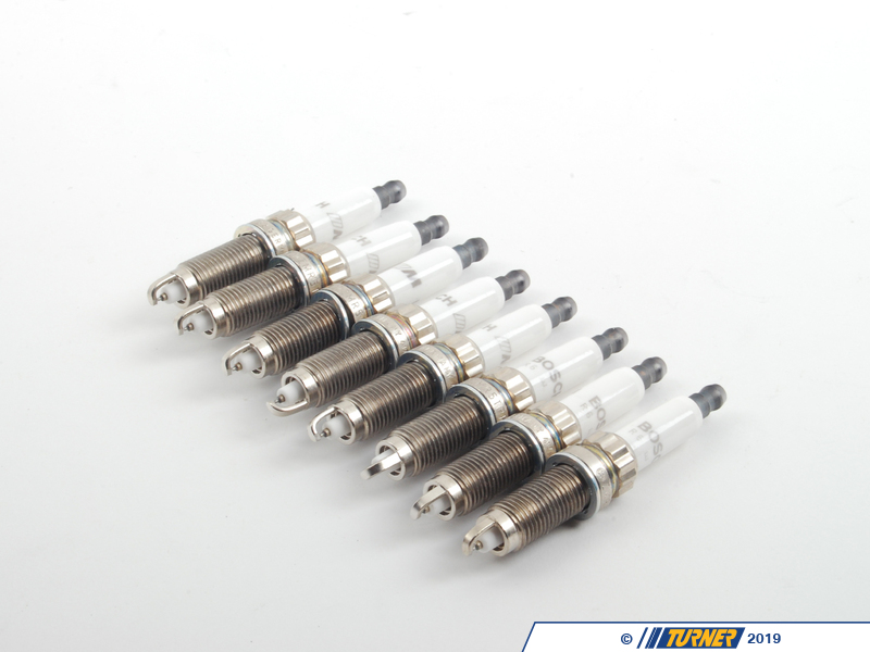 12120037581KT Genuine BMW High Powered Spark Plugs Set Of 8 E71 X6 M, E70 X5 M Turner