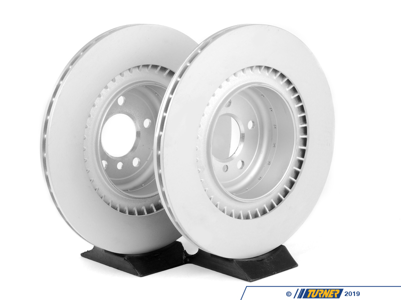 34216795318KT Genuine BMW Rear Brake Rotor Set E70 X5M, E71 X6M