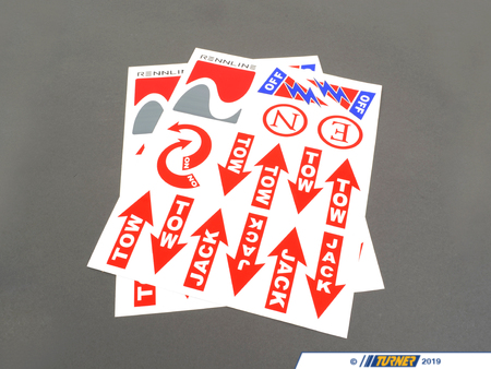 E30 - Rennline Safety Sticker and Decal Kit | Turner Motorsport