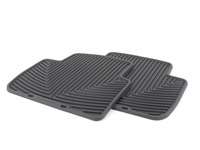 Rear All-Weather Floor Mats - Black - E46 Sedan