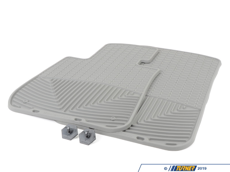 W61GR Front AllWeather Floor Mats grey E82 E88 E90 E91 E92 E93