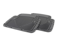 Rear All-weather Rubber Floor Mats - Black - F25
