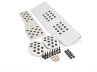 Rennline 4-Piece Silver Pedal Set - E34 E39 E46 Manual Transmission
