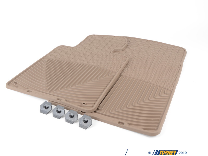 W24TN Front AllWeather Floor Mats tan E30 E36 E46 E52 E63 E64