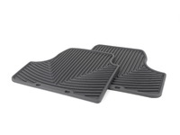 Rear All-Weather Floor Mats - Black - E46 E93 Convertible