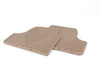 rear All-Weather Floor Mats - Tan - E46 E93 Convertible