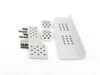 Rennline 3-Piece Silver Pedal Set - E9x Automatic/SMG Transmission
