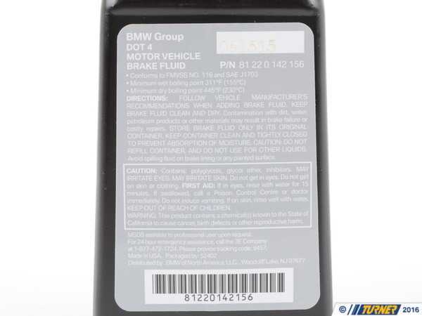 T#11331 - 81220142156 - Genuine BMW DOT4 ESL Low Viscosity Brake Fluid - Genuine BMW - BMW