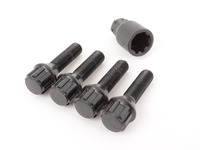T#388203 - 003901ECSBM - 12x1.5 Extended Wheel Locks For Wheel Spacers - These wheel locks are made in extended lengths to work with wheel spacers. This is the standard conical seat bolt in a 12x1.5 thread pitch (most BMWs up to 2012). This is a set of 4 bolts - one bolt per wheel that replaces one of your existing extended wheel bolts. The 9 point socket provides an extra layer of protection for your coveted wheels. Black zinc coating resists rust and corrosion. Choose the wheel locks to work with your wheel spacers from the list below. - ECS - BMW