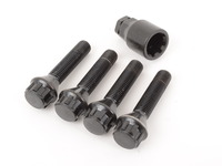 T#388203 - 003901ECSBM - 12x1.5 Extended Wheel Locks For Wheel Spacers - These wheel locks are made in extended lengths to work with wheel spacers. This is the standard conical seat bolt in a 12x1.5 thread pitch (most BMWs up to 2012). This is a set of 4 bolts - one bolt per wheel that replaces one of your existing extended wheel bolts. The 9 point socket provides an extra layer of protection for your coveted wheels. Black zinc coating resists rust and corrosion. Choose the wheel locks to work with your wheel spacers from the list below. - ECS - BMW