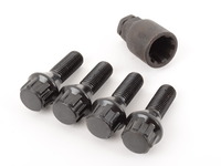 T#388203 - 003901ECSBM - 12x1.5 Extended Wheel Locks For Wheel Spacers - These wheel locks are made in extended lengths to work with wheel spacers. This is the standard conical seat bolt in a 12x1.5 thread pitch (most BMWs up to 2012). This is a set of 4 bolts - one bolt per wheel that replaces one of your existing extended wheel bolts. The 9 point socket provides an extra layer of protection for your coveted wheels. Black zinc coating resists rust and corrosion. Choose the wheel locks to work with your wheel spacers from the list below. - ECS - BMW