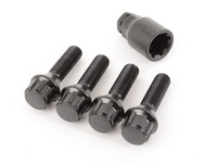 T#388203 - 003901ECSBM - 12x1.5 Extended Wheel Locks For Wheel Spacers - These wheel locks are made in extended lengths to work with wheel spacers. This is the standard conical seat bolt in a 12x1.5 thread pitch (most BMWs up to 2012). This is a set of 4 bolts - one bolt per wheel that replaces one of your existing extended wheel bolts. The 9 point socket provides an extra layer of protection for your coveted wheels. Black zinc coating resists rust and corrosion. Choose the wheel locks to work with your wheel spacers from the list below. - ECS - BMW