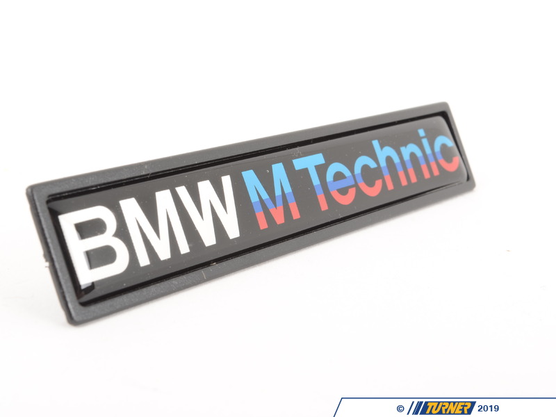 51132251378 - Genuine European BMW M Technic Emblem - E36 | Turner ...