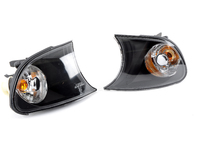 Depo Euro Crystal With Black Housing Corner Assembly Pair - E46 Coupe/Convertible (up to 09/2001)