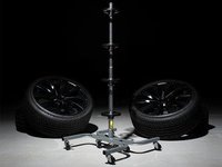 Wheel Storage Rack With Casters