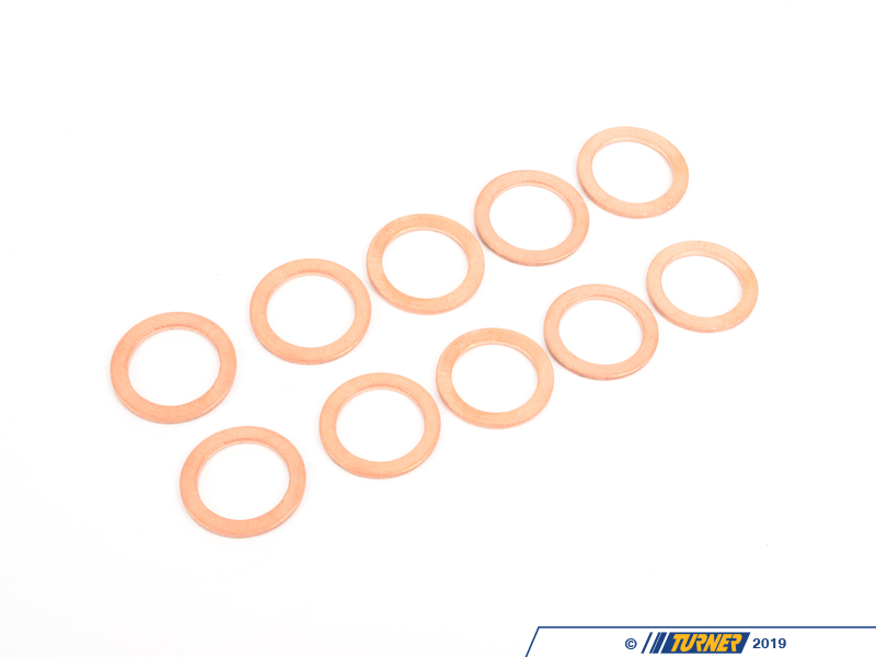 N138492 10PACK Copper Drain Plug Washer Pack Of 10 Turner Motorsport
