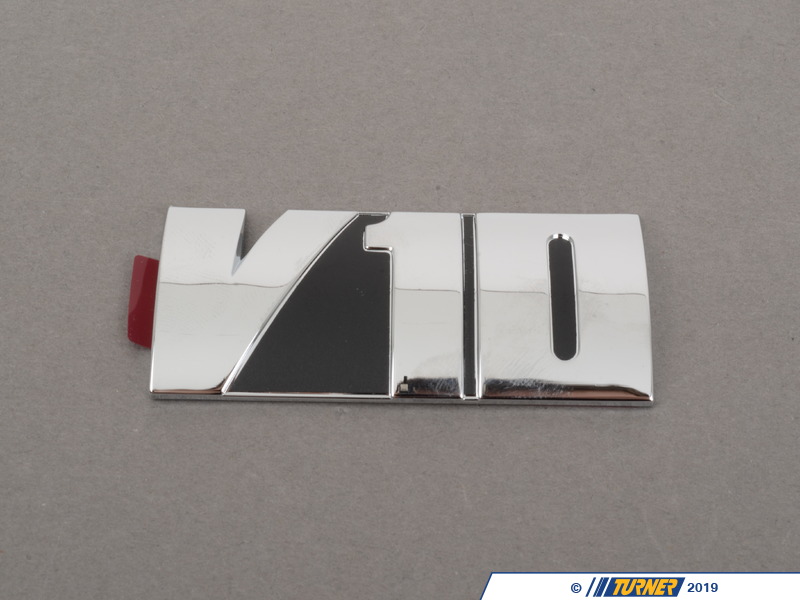 11617834686 - Genuine BMW V10 Emblem - S85 5.0L | Turner Motorsport