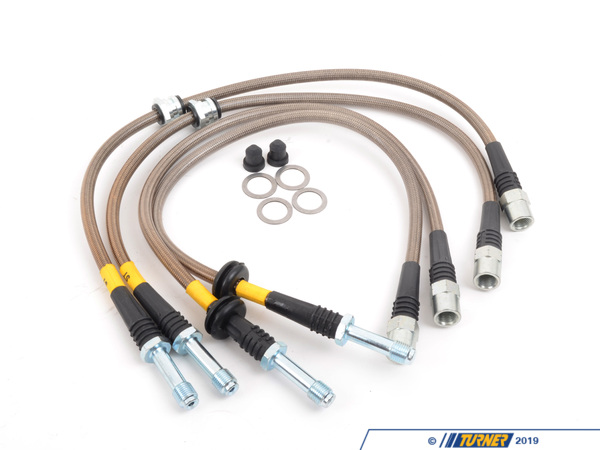 PLBE46XICOAT - E46 325xi/330xi Stainless Steel Brake Line Set - DOT ...