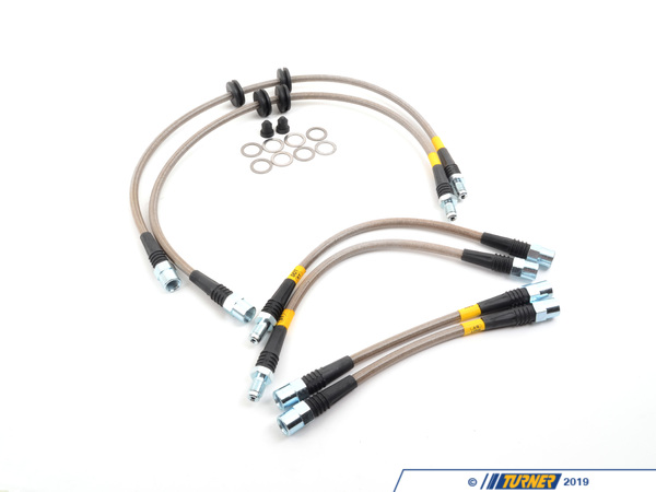 StopTech Stoptech Front and Rear Stainless Steel Brake Lines - E90/E92/E93/E82 325i 328i 330i 335i 128i 135i PLBE9X335i