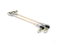 T#338618 - TMS2104 - Turner Motorsport Custom Length Adjustable Front Sway Bar End Links (Pair) - Our renowned TMS adjustable front sway bar / swaybar links for BMWs are now available in custom lengths, making them easy to order for any aftermarket or custom suspension setups. Simply measure for your ideal link length, and order the links with the best length range (below). Each sway bar link has a 10mm diameter mounting pin/stud, which is the typical factory/stock size for a universal fitment. These are sold by the pair, and each set includes two matching sway bar end links.These end links offer the quiet operation and long life of "stock" BMW end links, but with the strength and adjustability of rod-end style sway bar links. These sway bar links can be used on a wide variety of BMWs and aftermarket BMW suspensions. When measuring, please consider that the length ranges of our Custom Adjustable end links are measured from the center to center on the end link mounting stud / pin, as shown in our diagram.Note for E9X M3: the unique mounting on the M3 strut requires a set of our adapter seats (#TSU9912AF9). You can add them with your links from the menu below.TMS Part#Center to Center (mm)Center to Center (inch)TSU9912A35155.00mm - 170.00mm6.10" - 6.69"TSU9912A40170.00mm - 185.00mm6.69" - 7.28"TSU9912A45180.00mm - 195.00mm7.08" - 7.67"TSU9912A50190.00mm - 205.00mm7.48" - 8.07"TSU9912A55207.00mm - 222.00mm8.15" - 8.74"TSU9912AF1220.00mm - 235.00mm8.66" - 9.25"TSU9912A70240.00mm - 255.00mm9.45" - 10.04"TSU4612AF3250.00mm - 265.00mm9.84" - 10.43"TSU9912A80261.00mm - 276.00mm10.28" - 10.87"TSU5012AF8280.00mm - 295.00mm11.02" - 11.61"TSU9912A95290.00mm - 305.00mm11.42" - 12.00"TSU9912110320.00mm - 335.00mm12.59" - 13.19"TSU9912115330.00mm - 345.00mm12.99" - 13.58"TSU9912130362.00mm - 377.00mm14.25" - 14.84"TSU9912135370.00mm - 385.00mm14.57" - 15.16"TSU9912140381.00mm - 396.00mm15.00" - 15.60"TSU9912145389.00mm - 404.00mm15.31" - 15.91"Please select your length below. - Turner Motorsport - BMW