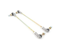 T#338618 - TMS2104 - Turner Motorsport Custom Length Adjustable Front Sway Bar End Links (Pair) - Our renowned TMS adjustable front sway bar / swaybar links for BMWs are now available in custom lengths, making them easy to order for any aftermarket or custom suspension setups. Simply measure for your ideal link length, and order the links with the best length range (below). Each sway bar link has a 10mm diameter mounting pin/stud, which is the typical factory/stock size for a universal fitment. These are sold by the pair, and each set includes two matching sway bar end links.These end links offer the quiet operation and long life of "stock" BMW end links, but with the strength and adjustability of rod-end style sway bar links. These sway bar links can be used on a wide variety of BMWs and aftermarket BMW suspensions. When measuring, please consider that the length ranges of our Custom Adjustable end links are measured from the center to center on the end link mounting stud / pin, as shown in our diagram.Note for E9X M3: the unique mounting on the M3 strut requires a set of our adapter seats (#TSU9912AF9). You can add them with your links from the menu below.TMS Part#Center to Center (mm)Center to Center (inch)TSU9912A35155.00mm - 170.00mm6.10" - 6.69"TSU9912A40170.00mm - 185.00mm6.69" - 7.28"TSU9912A45180.00mm - 195.00mm7.08" - 7.67"TSU9912A50190.00mm - 205.00mm7.48" - 8.07"TSU9912A55207.00mm - 222.00mm8.15" - 8.74"TSU9912AF1220.00mm - 235.00mm8.66" - 9.25"TSU9912A70240.00mm - 255.00mm9.45" - 10.04"TSU4612AF3250.00mm - 265.00mm9.84" - 10.43"TSU9912A80261.00mm - 276.00mm10.28" - 10.87"TSU5012AF8280.00mm - 295.00mm11.02" - 11.61"TSU9912A95290.00mm - 305.00mm11.42" - 12.00"TSU9912110320.00mm - 335.00mm12.59" - 13.19"TSU9912115330.00mm - 345.00mm12.99" - 13.58"TSU9912130362.00mm - 377.00mm14.25" - 14.84"TSU9912135370.00mm - 385.00mm14.57" - 15.16"TSU9912140381.00mm - 396.00mm15.00" - 15.60"TSU9912145389.00mm - 404.00mm15.31" - 15.91"Please select your length below. - Turner Motorsport - BMW