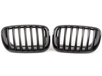 Genuine BMW Black Center Grills - E70 X5, E71 X6