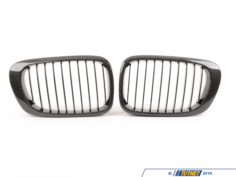 Chrome Front Kidney Grille Set – For BMW E46 Coupe & Cabrio 99-06 – 2pc Direct Replacement