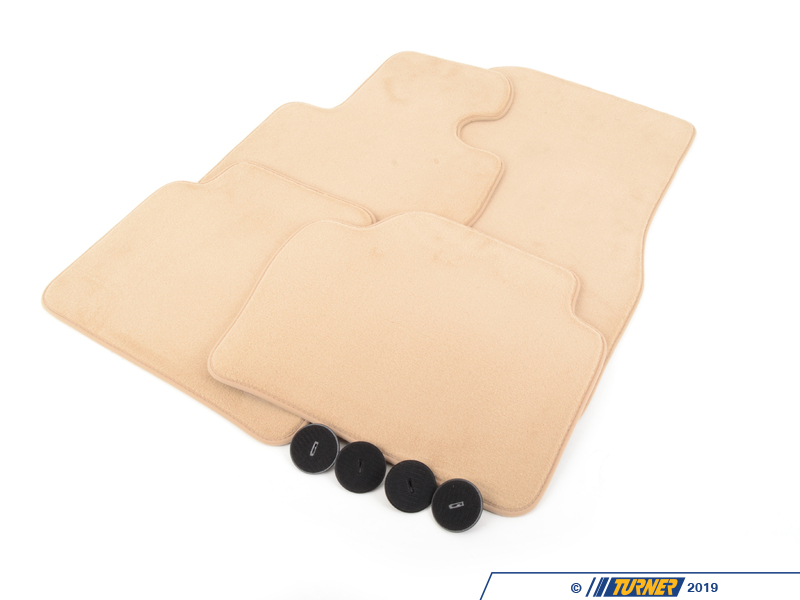 51477426318 Genuine BMW Carpeted Floor Mat Set Beige Turner