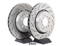 Cross-Drilled & Floating Brake Rotors - Front - E46 M3 CSL/ZCP