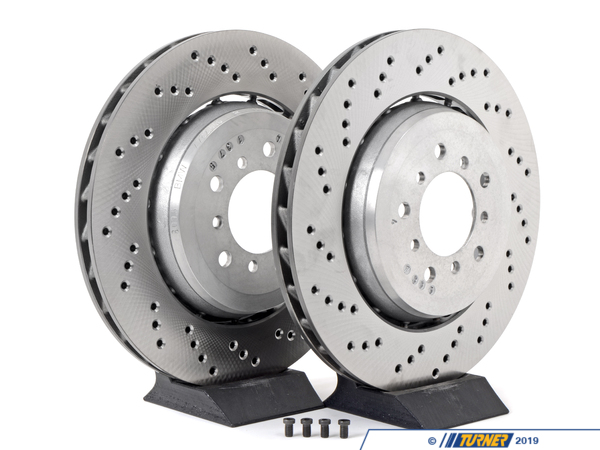 For BMW E46 M3 01-06 Set of Front Left & Right Disc Brake Rotors Fremax Painted