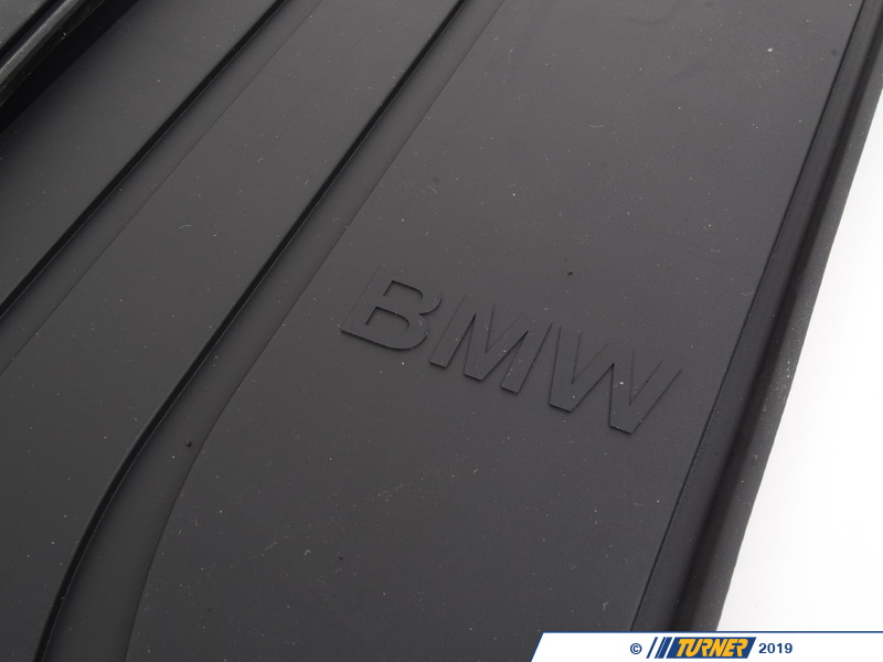 82112318675 - Genuine BMW Front Rubber Floor Mats - Black - E90 E92 E91 - (NO LONGER AVAILABLE