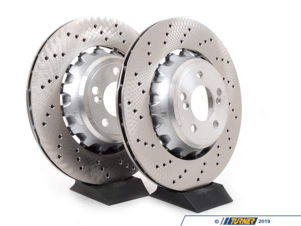 34212284811KT - Genuine BMW Rear Brake Rotor Set - F87 M2, F80 M3, F82 ...