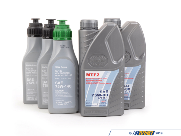 Packaged by Turner E46 M3 OEM Transmission and Differential Oils E46M3-OEMOILS