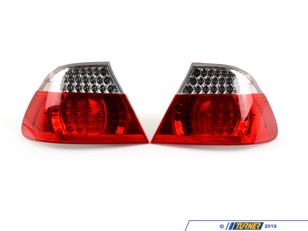 Genuine BMW Rear Taillights (Pair) - LED Clear - E46 Convertible TMS4478