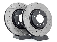 Cross-Drilled & Slotted Brake Rotors - Front - E36 M3, MZ3 (Pair)