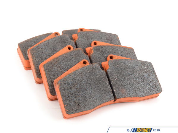 Pagid Racing StopTech Calipers ST40 ST45 - Race Brake Pad Set - Pagid RS4-4 Orange TMS2525
