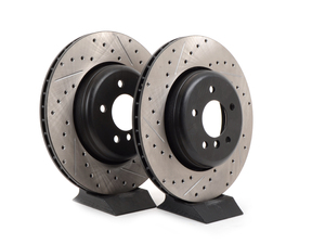 Details about   Front Discs Brake Rotors and Ceramic Pads For BMW 525 2004-2005 E60 Drilled Slot 