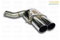F10 M5 Supersprint Stainless Right Racing Muffler with Polished Stainless Tips
