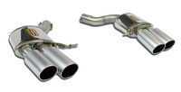 F13 M6, F06 M6 Gran Coupe Supersprint Racing Mufflers (Left & Right Set) (Satin Silver 4x100mm Tips)