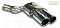F10 M5 Supersprint Stainless Right Muffler with Polished Stainless Tips
