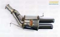 F10 M5 Supersprint Left Performance Muffler with Polished Stainless Tips