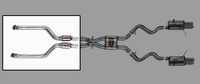 E9X M3 Supersprint Section 1 Test Pipes With Metallic Sport Cats