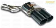 F10 M5 Supersprint Stainless Right Muffler with Black Tips