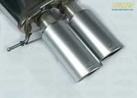 F13 M6 Supersprint Stainless Right Racing Muffler with Satin Silver Tips